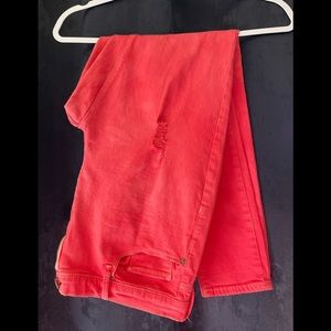 Mudd 17 High Rise Jean Legging Pink